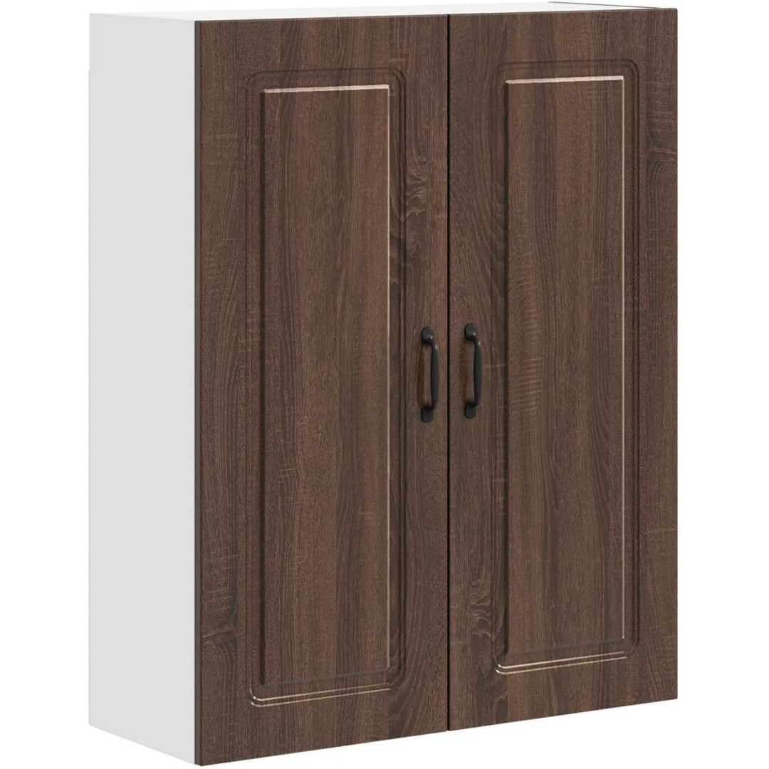 2 Tueren praegen das Sideboard in Dunkelbraun